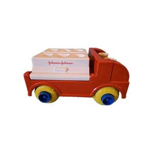 Vintage Toy Johnson & Johnson Kids Shape Sorter Transporter Plastic Color Shapes